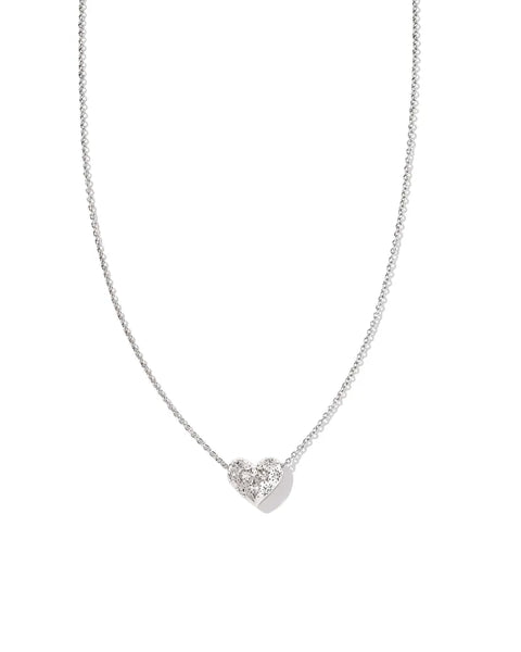 Holland Heart Pendant Necklace in Silver