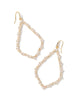 Sophee Crystal Open Frame Earring in White Crystal