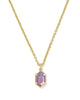 Hallie Short Pendant Necklace in Gold