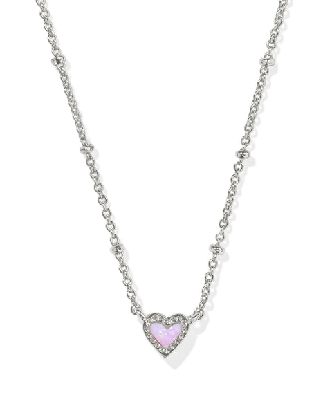 Mini Ari Heart Silver Pendant Necklace