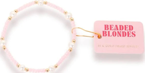 Pink Luster Pearl Bracelet | Standard 6.75