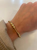 Honesty Joy Pattern 6mm Bead Bracelet in Gold