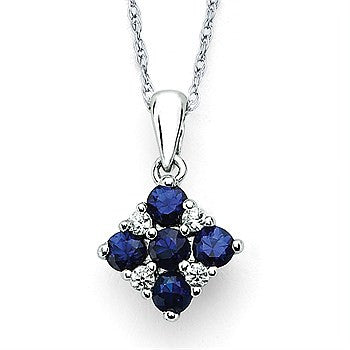 Sapphire and Diamond Pendant