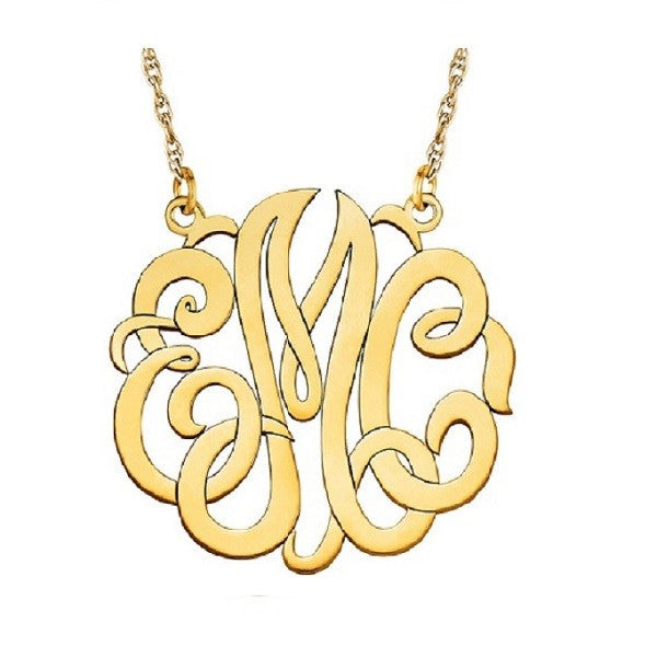 Mini Monogram Necklace | 15MM