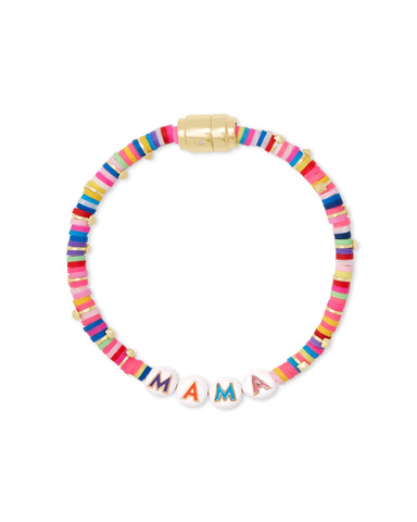 Mama Gold Bracelet in Pink Mix