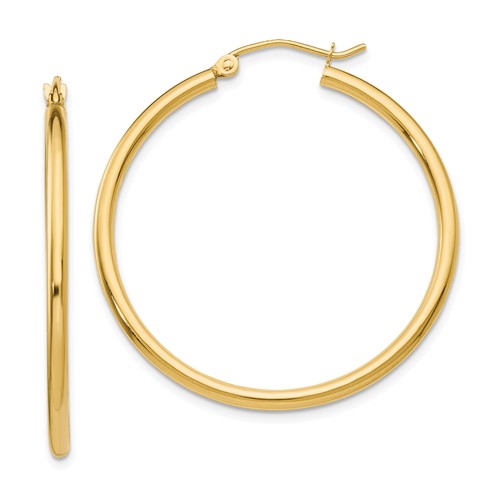 Lightweight Hoop Earrings | 14kt Yellow Gold